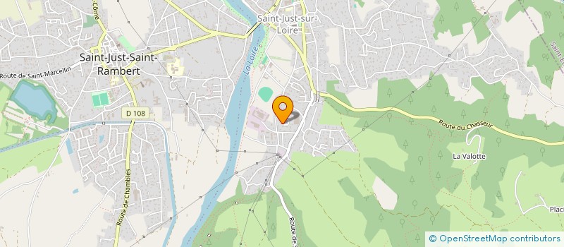 localisation de l'entreprise LA QUATRIEME  SAINT-JUST-SAINT-RAMBERT