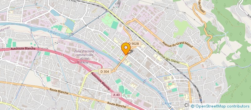 localisation de l'entreprise LA QUENOTTE  CLUSES