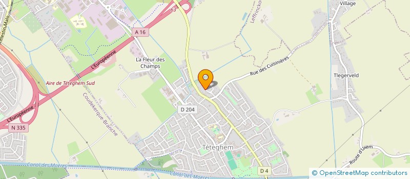 localisation de l'entreprise LA QUENOTTE  TETEGHEM-COUDEKERQUE-VILLAGE