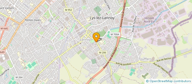 localisation de l'entreprise LA QUENTINE  LYS-LEZ-LANNOY