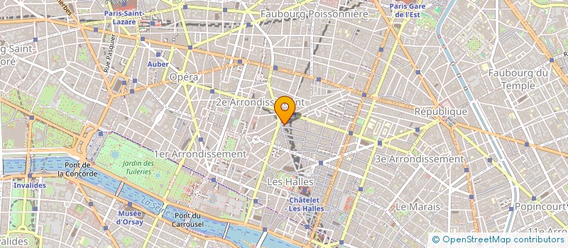 localisation de l'entreprise LA QUEQUETTERIE à PARIS