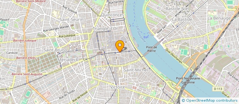 localisation de l'entreprise LA QUEQUETTERIE BORDEAUX à BORDEAUX