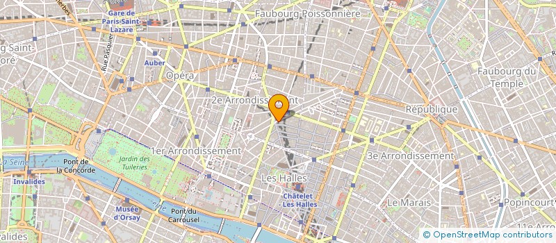 localisation de l'entreprise LA QUEQUETTERIE PARIS 2 à PARIS