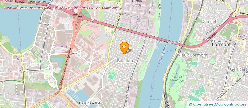 localisation de l'entreprise LA QUEUE DU CHAT à BORDEAUX