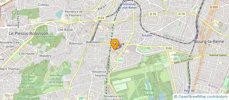 localisation de l'entreprise LA QUEUE DU TIGRE à SCEAUX
