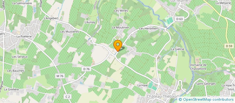 localisation de l'entreprise LA QUILLA  LA HAIE-FOUASSIERE