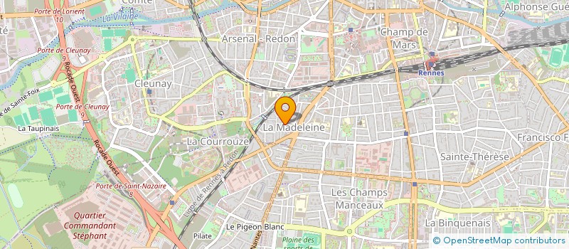 localisation de l'entreprise LA QUILLE  RENNES