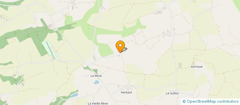 localisation de l'entreprise LA QUINCAILL'COMPAGNIE à POULLAOUEN