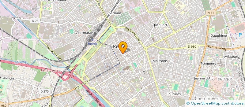 localisation de l'entreprise LA QUINCAILLERIE à REIMS