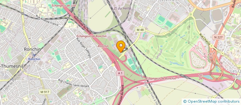 localisation de l'entreprise LA QUINCAILLERIE SOLIDAIRE LES BRICOS DU COEUR à RONCHIN