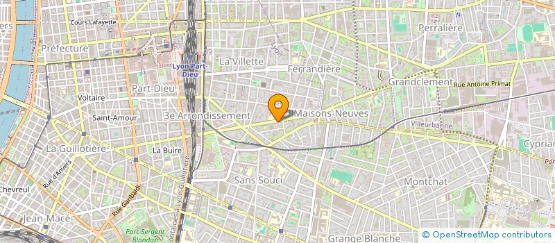 localisation de l'entreprise LA QUINTA PARS  LYON