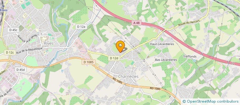 localisation de l'entreprise LA QUINTESSENCE 2  CHARNECLES