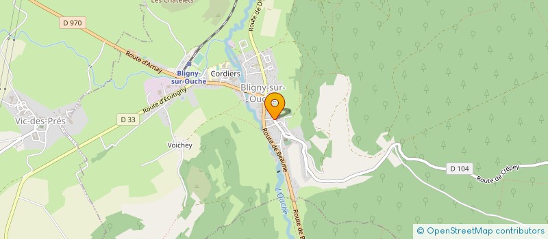 localisation de l'entreprise LA QUINTESSENCE  BLIGNY-SUR-OUCHE