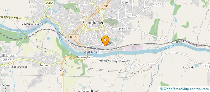 localisation de l'entreprise LA QUINTESSENCE  SAINT-JUNIEN