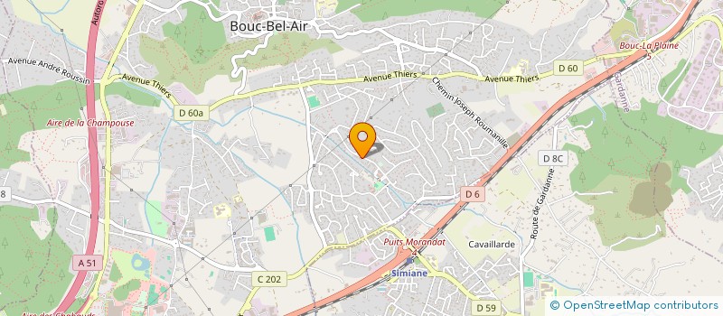 localisation de l'entreprise LA QUOTIDIENNE à BOUC-BEL-AIR