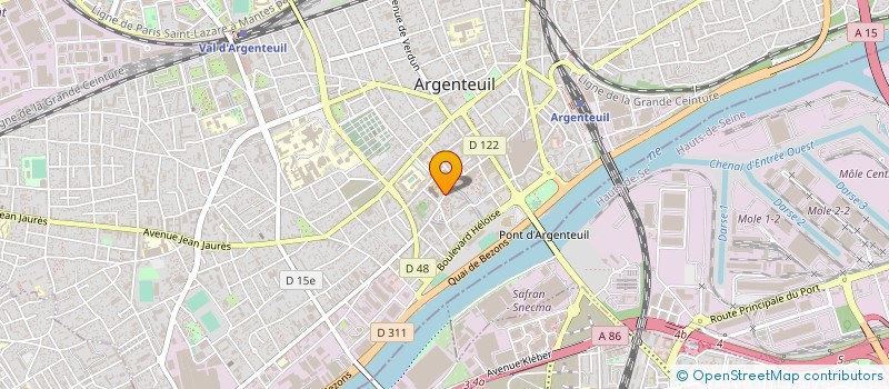 localisation de l'entreprise LA R@DIOTEL  ARGENTEUIL