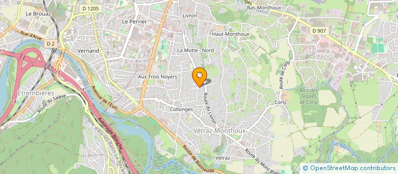 localisation de l'entreprise LA R'TRAITE DU PNEU à VETRAZ-MONTHOUX