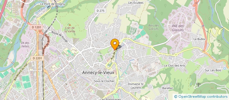 localisation de l'entreprise LA RABASSE DROMOISE à ANNECY