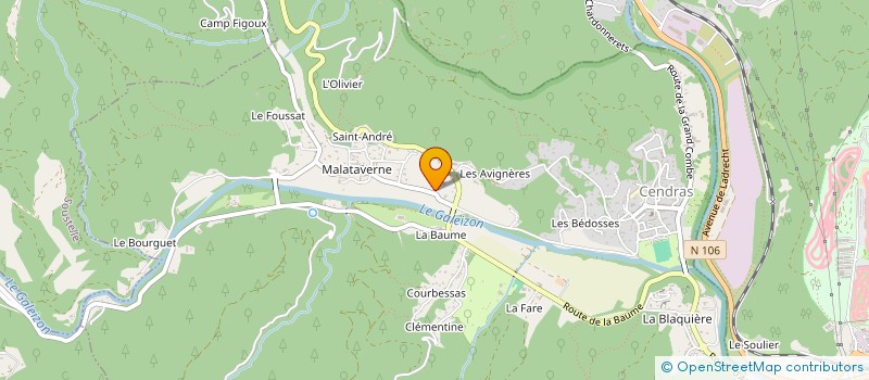 localisation de l'entreprise LA RABASTE  CENDRAS