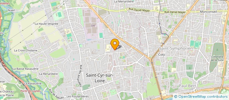 localisation de l'entreprise LA RABATRIE à SAINT-CYR-SUR-LOIRE
