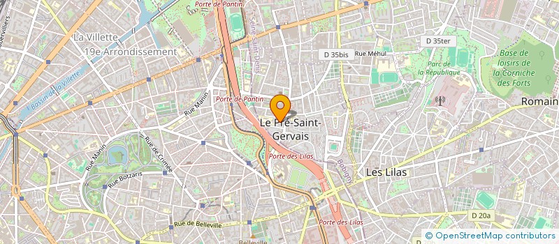 localisation de l'entreprise LA RABELAISIENNE à LE PRE-SAINT-GERVAIS