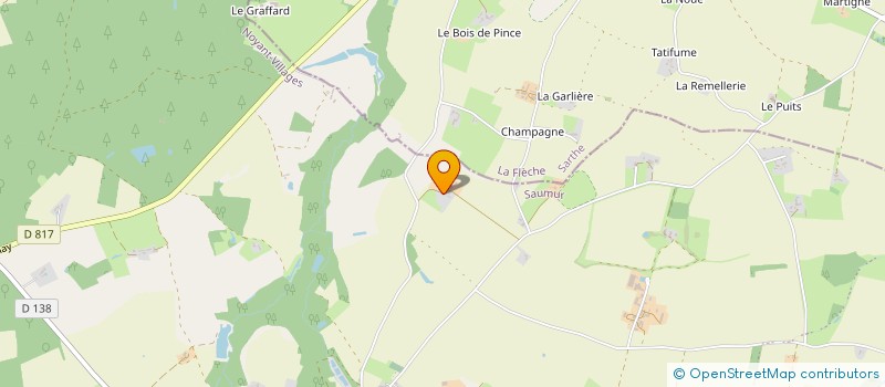 localisation de l'entreprise LA RABERIE  NOYANT-VILLAGES