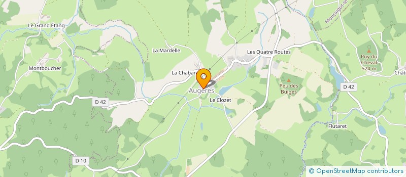 localisation de l'entreprise LA RABOUILLERE à AUGERES