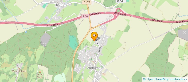 localisation de l'entreprise LA RACINEUSE  AUTHUME