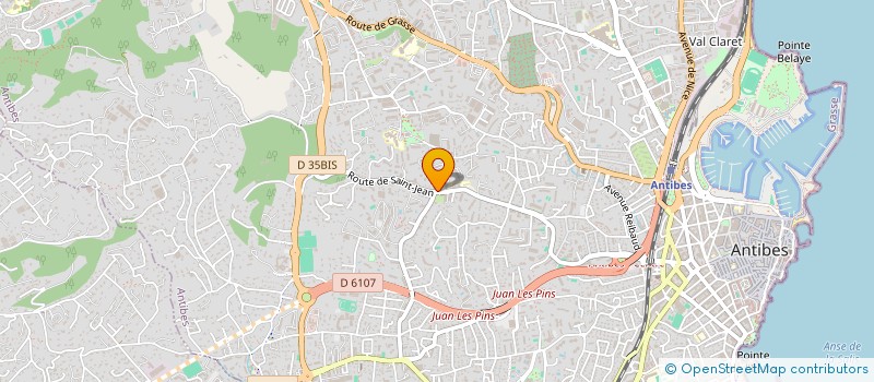 localisation de l'entreprise LA RACLETTE à ANTIBES