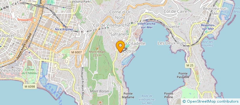 localisation de l'entreprise LA RADE à VILLEFRANCHE-SUR-MER