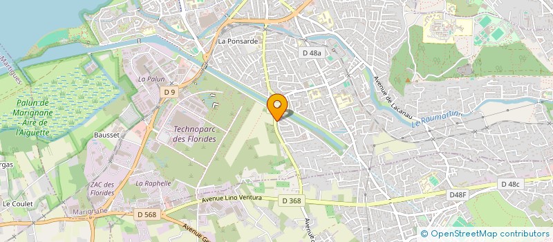 localisation de l'entreprise LA RADE  MARIGNANE