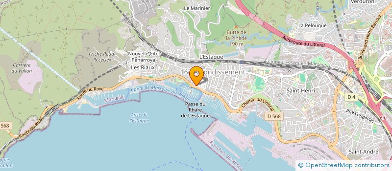 localisation de l'entreprise LA RADE à MARSEILLE