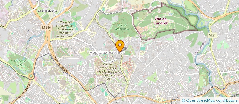 localisation de l'entreprise LA RADIEUSE à MONTPELLIER