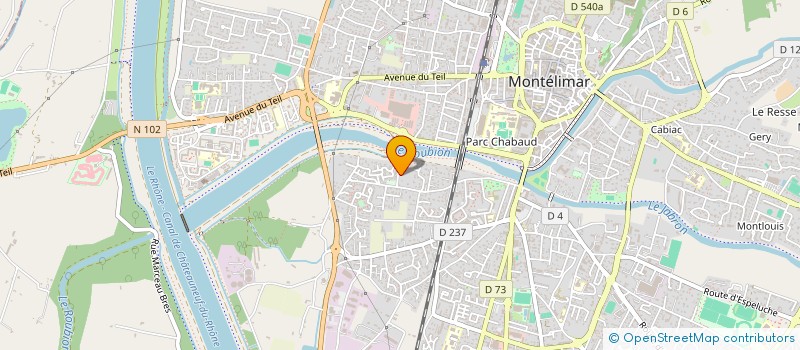 localisation de l'entreprise LA RADIEUSE  MONTELIMAR