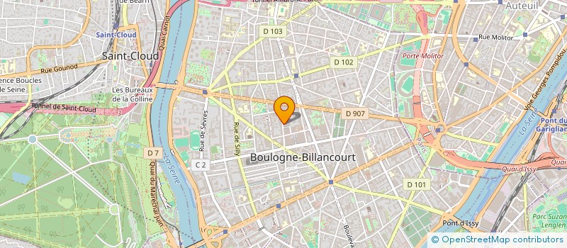 localisation de l'entreprise LA RADIO DES HAUTS DE SEINE 92 RADIO à BOULOGNE-BILLANCOURT