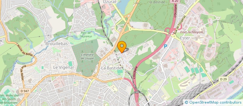 localisation de l'entreprise LA RAFALE à LIMOGES