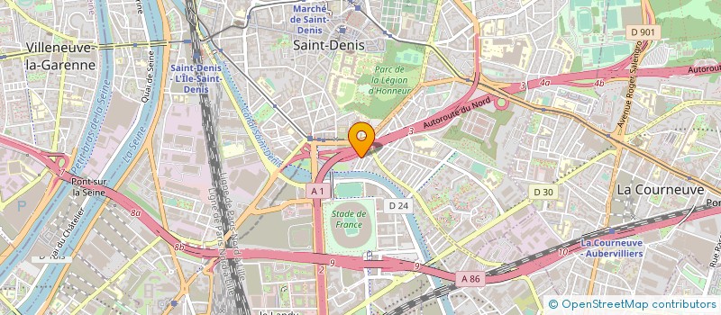 localisation de l'entreprise LA RAFFINERIE à SAINT DENIS