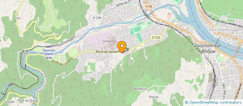 localisation de l'entreprise LA RAFFINERIE TOURNON à TOURNON-SUR-RHONE