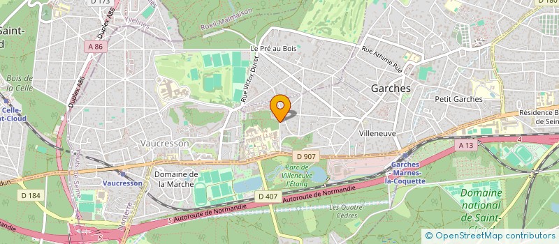 localisation de l'entreprise LA RAGE D'EXISTER à GARCHES