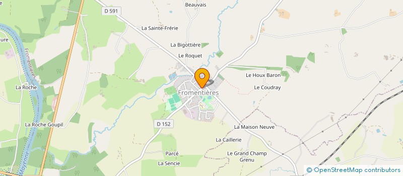 localisation de l'entreprise LA RAGONDIERE  FROMENTIERES