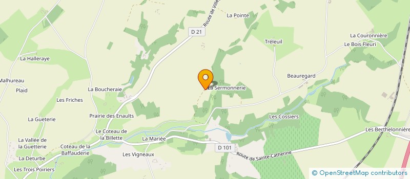 localisation de l'entreprise LA RAGUINIERE  SAINT-EPAIN