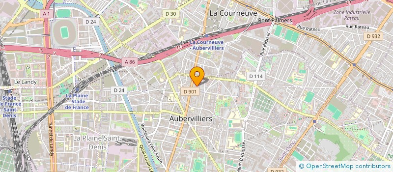 localisation de l'entreprise LA RAHMA  AUBERVILLIERS