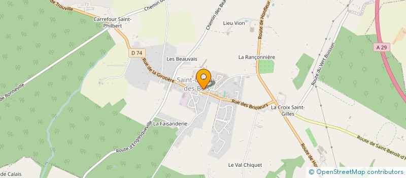 localisation de l'entreprise LA RAIE AU PORT  SAINT-GATIEN-DES-BOIS