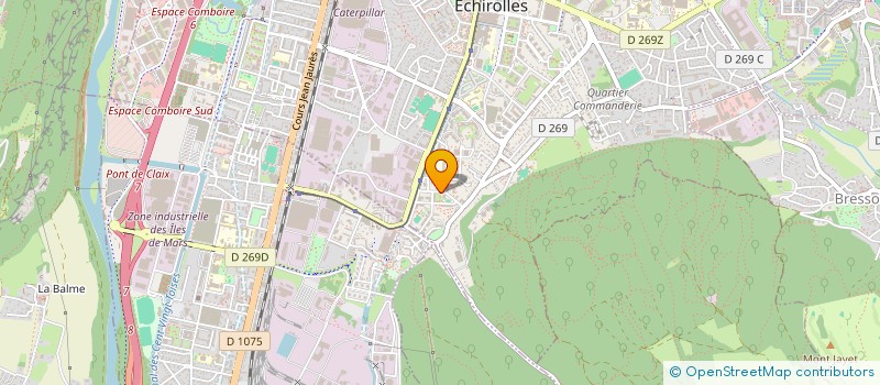 localisation de l'entreprise LA RAIE MANTA J D R MAINTIEN A DOMICILE  ECHIROLLES