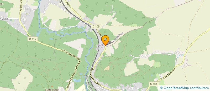 localisation de l'entreprise LA RAIMBAUDINE  GUIGNEVILLE-SUR-ESSONNE