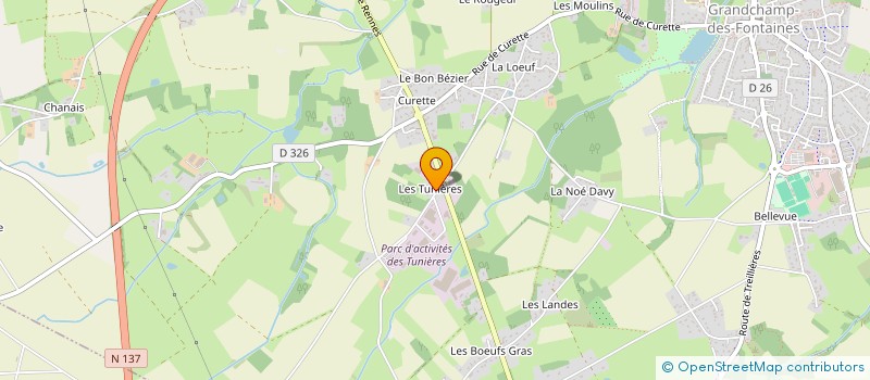 localisation de l'entreprise LA RAINETTE  GRANDCHAMP-DES-FONTAINES