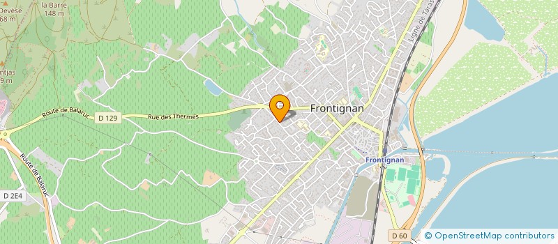 localisation de l'entreprise LA RAINETTE BLEUE à FRONTIGNAN