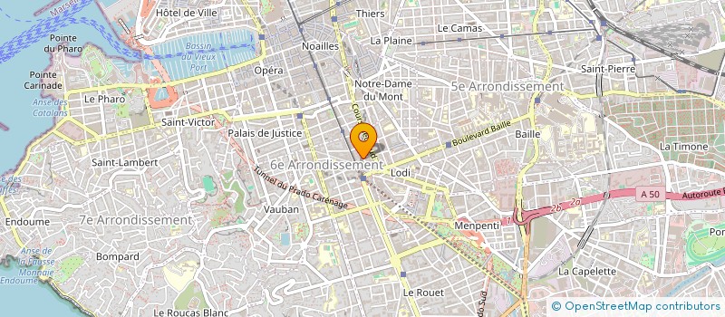 localisation de l'entreprise LA RALLONGE à MARSEILLE