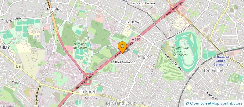 localisation de l'entreprise LA RAMADE  EYSINES