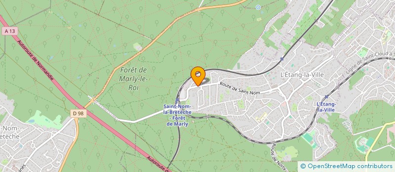 localisation de l'entreprise LA RAME  L'ETANG-LA-VILLE